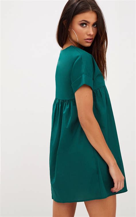 Forest Green Poplin dress 